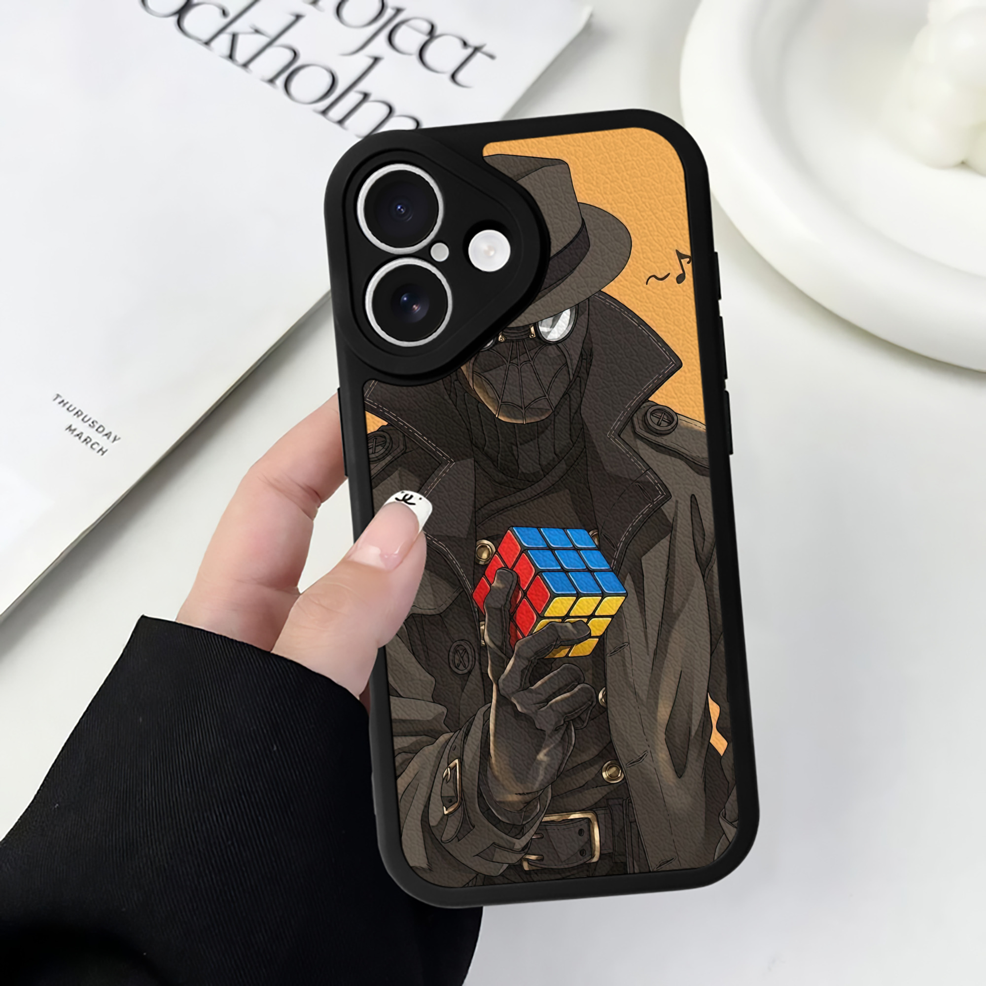 Spider Man スパイダーマン 【iPhone 16シリーズ対応】シリコンスマホケース（レザー調） 材質：シリコン